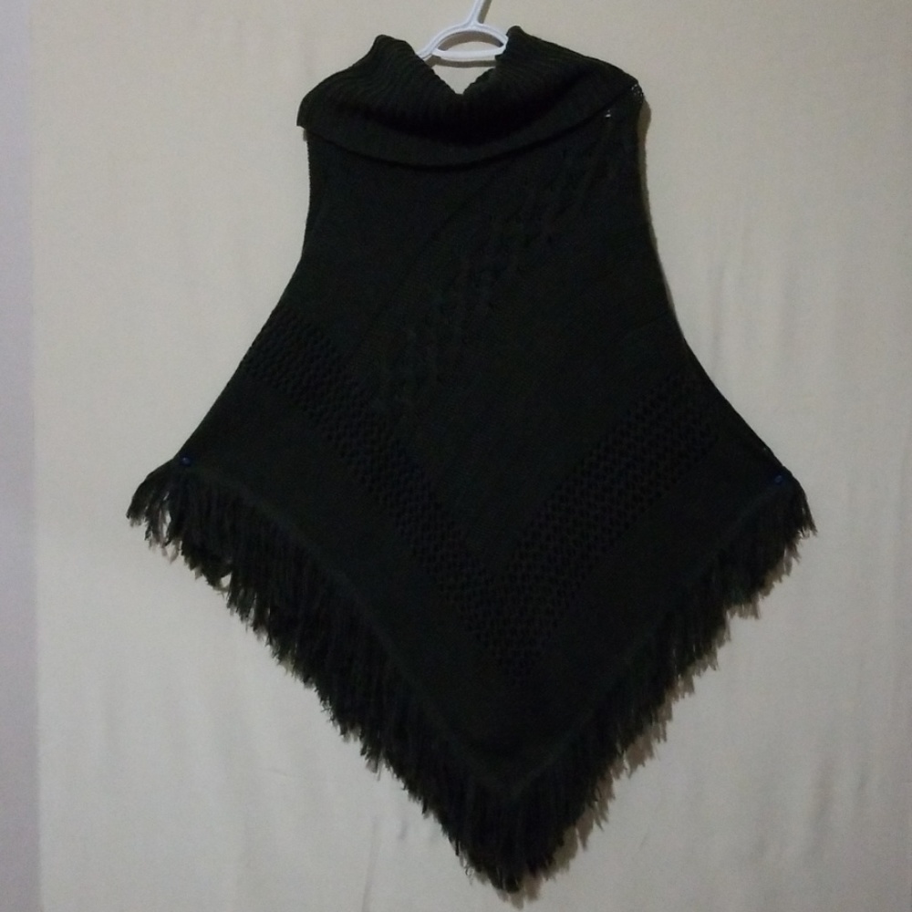 🌷Olive Green Wool Poncho